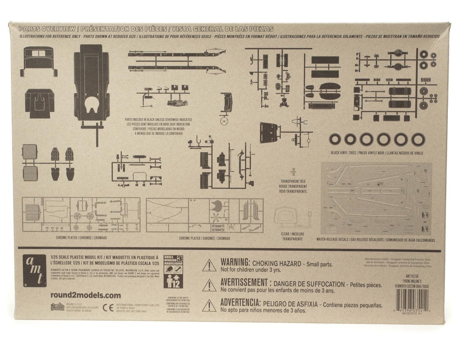 AMT Kenworth Custom Drag Truck (Tyrone Malone) 1/25 Model Kit - A-Z Toy Hobby