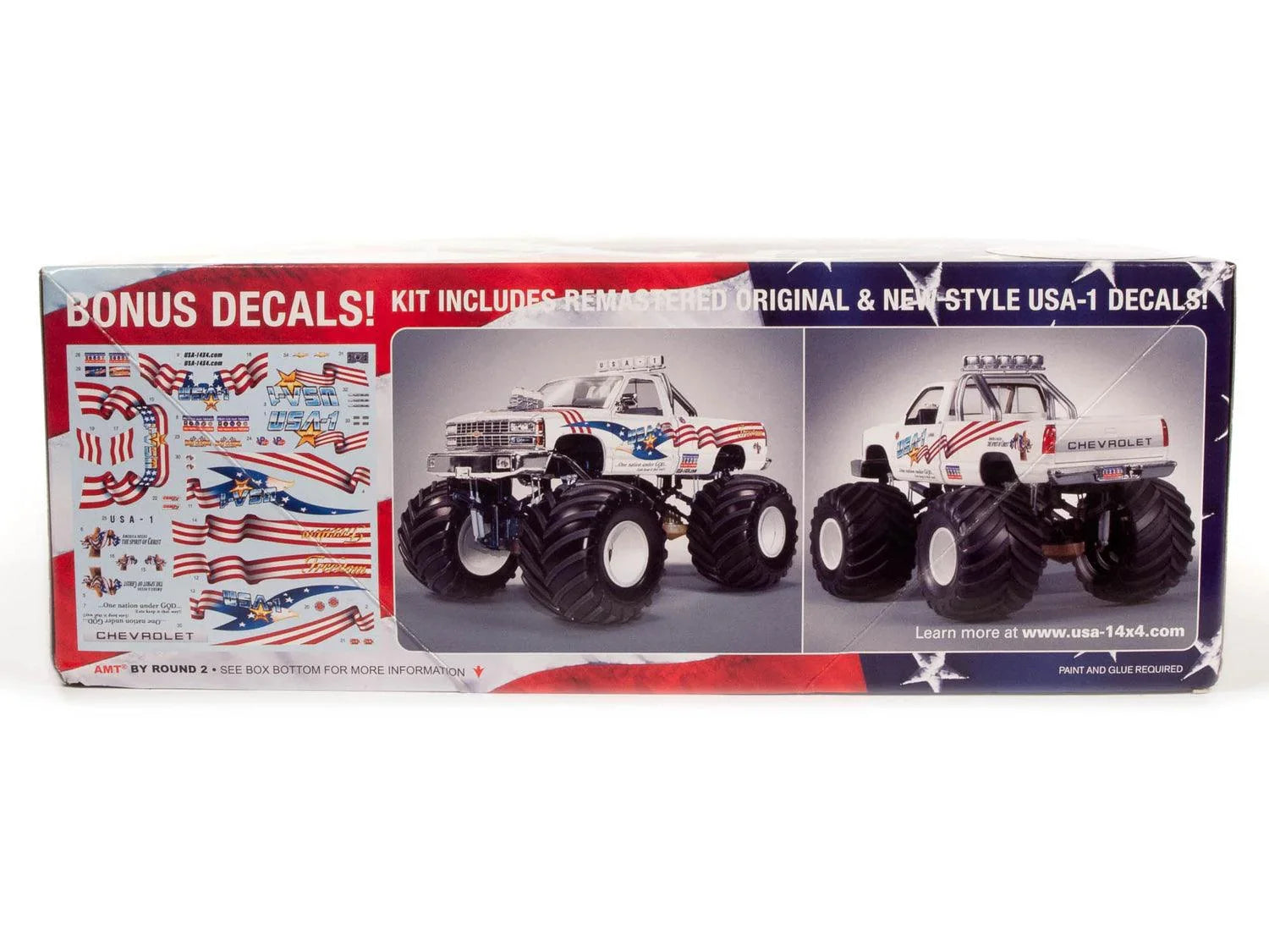 AMT USA-1 Chevy Silverado Monster Truck 1/25 Model Kit - A-Z Toy Hobby