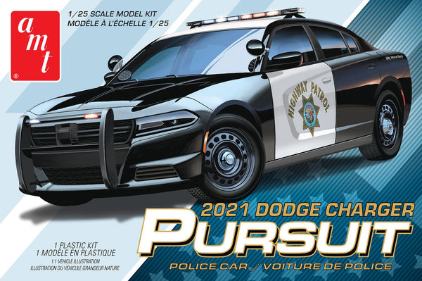 AMT 2021 Dodge Charger Police Pursuit 1/25 Model Kit - A-Z Toy Hobby