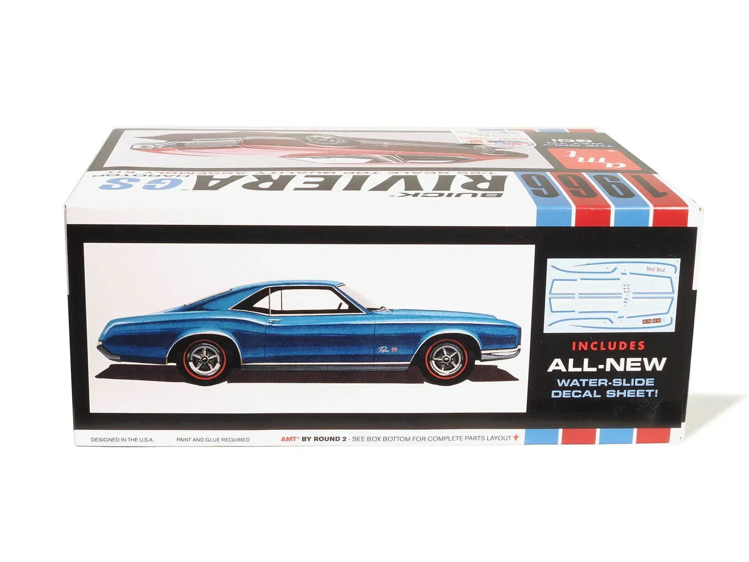 AMT 1439 1966 Buick Riviera GS Hardtop 1/25 Model Kit - A-Z Toy Hobby