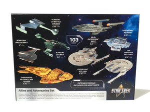 AMT 1443 Star Trek Adversaries & Allies Ship Set 1/2500 Model Kit - A-Z Toy Hobby