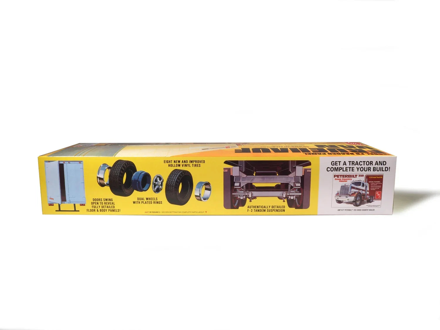 AMT 1478 Fruehauf 40' Beaded Van Trailer 1/25 Model Kit - A-Z Toy Hobby