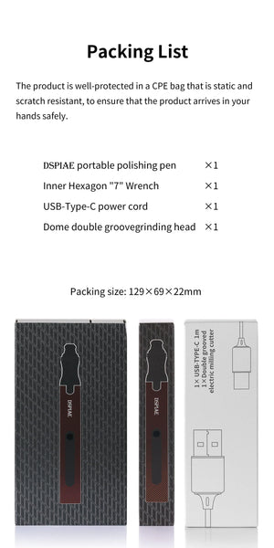 DSPIAE Portable Electric Sanding Grinding Pen ES-P - A-Z Toy Hobby