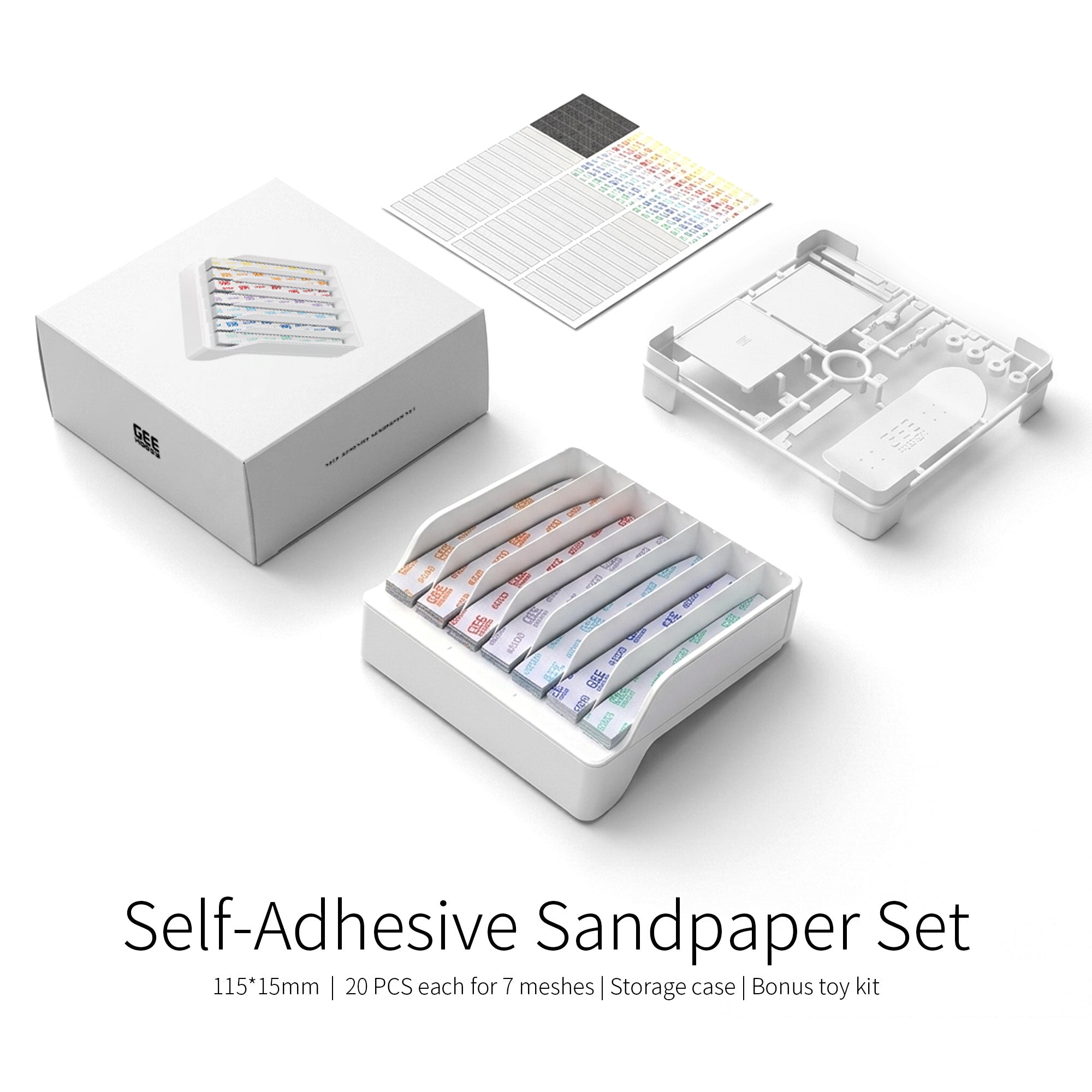 Gee Hobby Self Adhersive Sandpaper Set GH-SP-S01 (140pcs)
