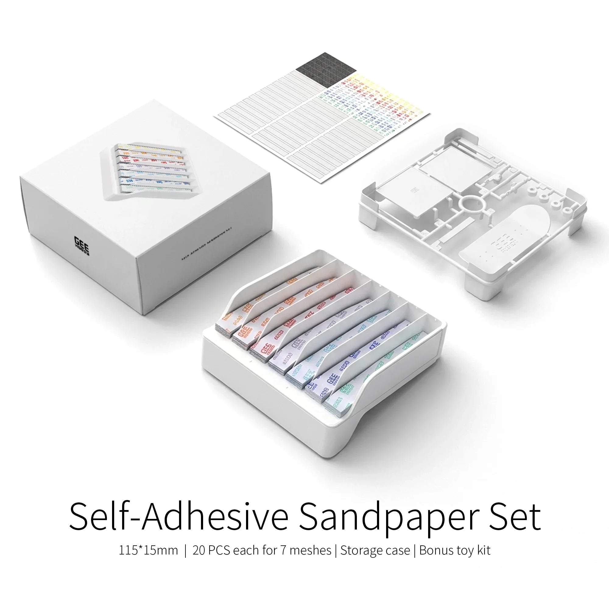 Gee Hobby Self Adhersive Sandpaper Set GH-SP-S01 (140pcs)