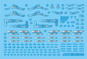 Delpi Silver Holo Water Decal For HG Black Knight Cal-re.A - A-Z Toy Hobby