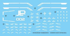 G-Rework Water Decal For HG Bolinoak Sammahn - A-Z Toy Hobby