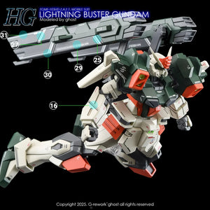 G-Rework Water Decal For HG Lightning Buster - A-Z Toy Hobby