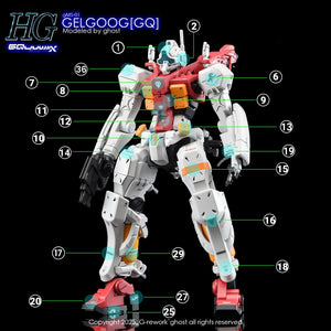 G-Rework Water Decal For HGGQX Gelgoog - A-Z Toy Hobby