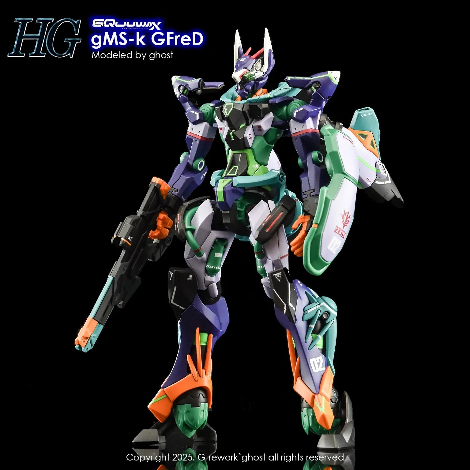 G-Rework Water Decal For HGGQX GFreD - A-Z Toy Hobby