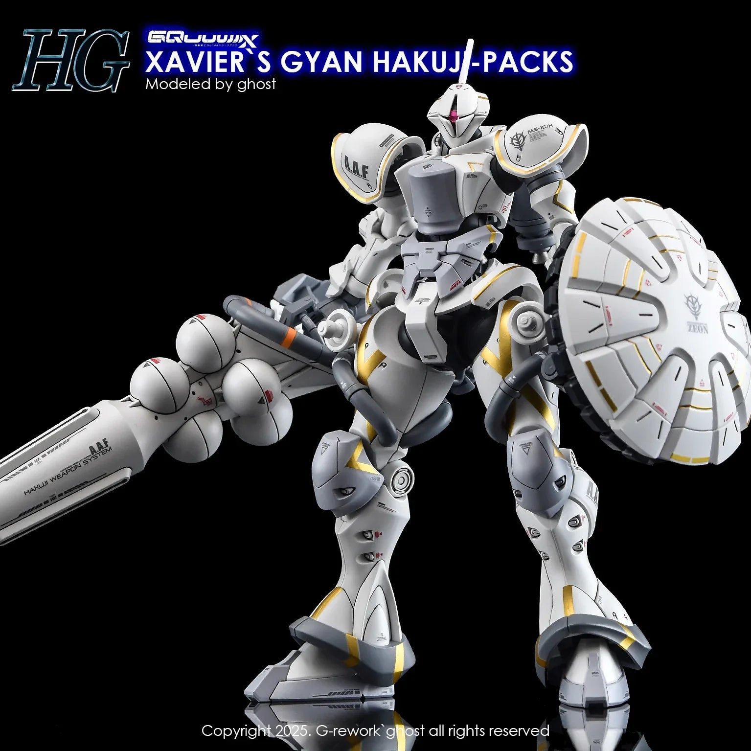 G-Rework Water Decal For HGGQX Xavier's Gyan Hakuji Packs - A-Z Toy Hobby