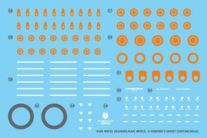 G-Rework Water Decal For HGGQX Red Gundam - A-Z Toy Hobby