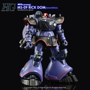 G-Rework Water Decal For HG Rick Dom (GQ) - A-Z Toy Hobby