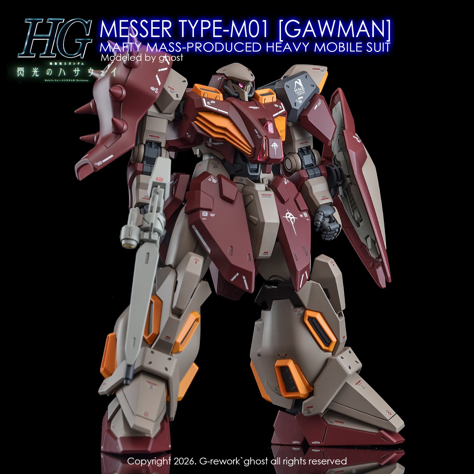 G-Rework Water Decal For HG Messer Type-M01 Gawman Use