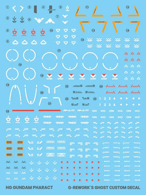 G-Rework Water Decal For HG Pharact - A-Z Toy Hobby