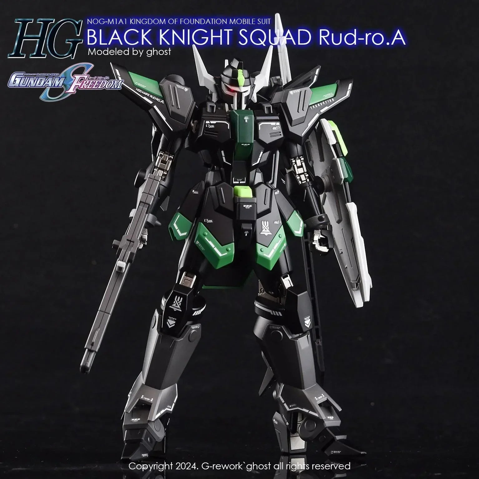 G-Rework Water Decal For HG Black Knight Squad Rud-ro.A - A-Z Toy Hobby