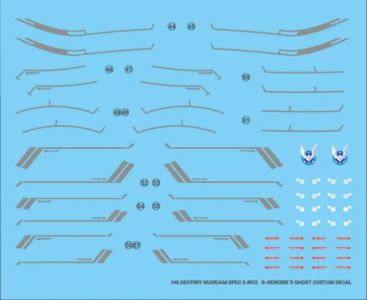 G-Rework Water Decal For HG Destiny Type II - A-Z Toy Hobby