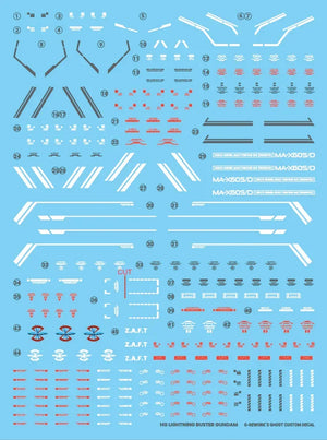 G-Rework Water Decal For HG Lightning Buster - A-Z Toy Hobby