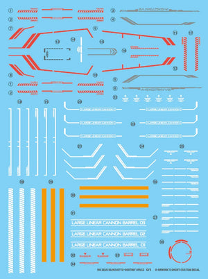 G-Rework Water Decal For HG Zeus Sihouette - A-Z Toy Hobby