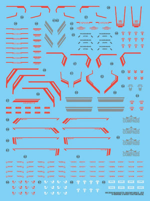 G-Rework Water Decal For HG Zeus Sihouette - A-Z Toy Hobby