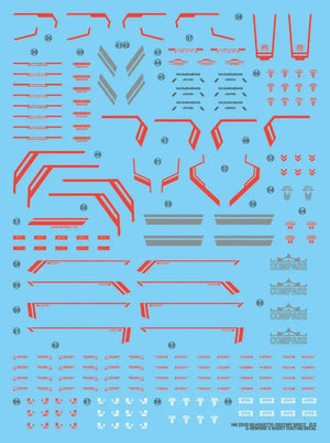 G-Rework Water Decal For HG Zeus Sihouette - A-Z Toy Hobby