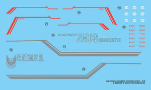G-Rework Water Decal For HG Zeus Sihouette - A-Z Toy Hobby