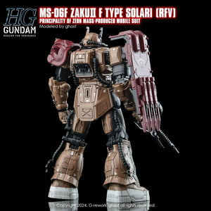 G-Rework Water Decal For HG Zaku II Solari - A-Z Toy Hobby