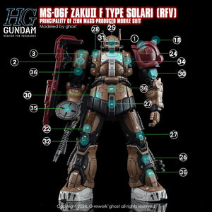 G-Rework Water Decal For HG Zaku II Solari - A-Z Toy Hobby