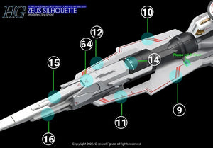 G-Rework Water Decal For HG Zeus Sihouette - A-Z Toy Hobby