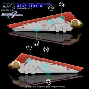 G-Rework Water Decal For HG Zeus Sihouette - A-Z Toy Hobby