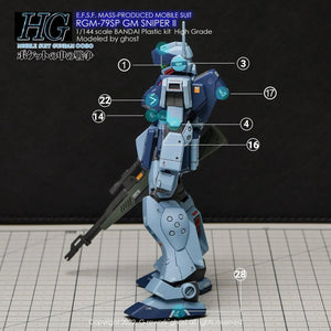 G-Rework Water Decal For HG GM Sniper II - A-Z Toy Hobby