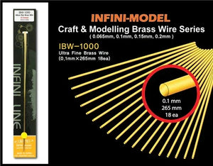 Infini Model Micro Fine Brass Wire 0.1mm IBW-1000 - A-Z Toy Hobby