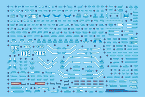 Delpi Water Decal For MG Sinanju Stein Narrative Ver. Ka - A-Z Toy Hobby