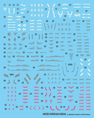 G-Rework Water Decal For MGSD Aerial - A-Z Toy Hobby