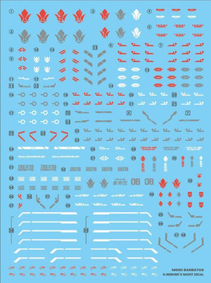 G-Rework Water Decal For MGSD Barbatos - A-Z Toy Hobby