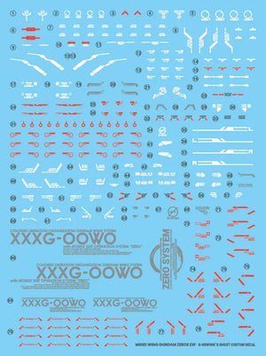 G-Rework Water Decal For MGSD Wing Zero - A-Z Toy Hobby