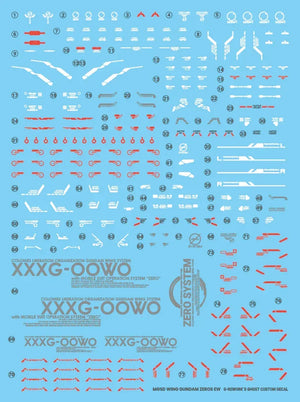 G-Rework Water Decal For MGSD Wing Zero - A-Z Toy Hobby