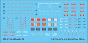 G-Rework Water Decal For MG V2 Gundam Ver. Ka - A-Z Toy Hobby