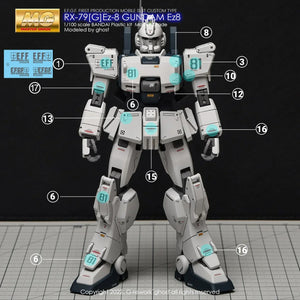 G-Rework Water Decal For MG EZ-8 - A-Z Toy Hobby