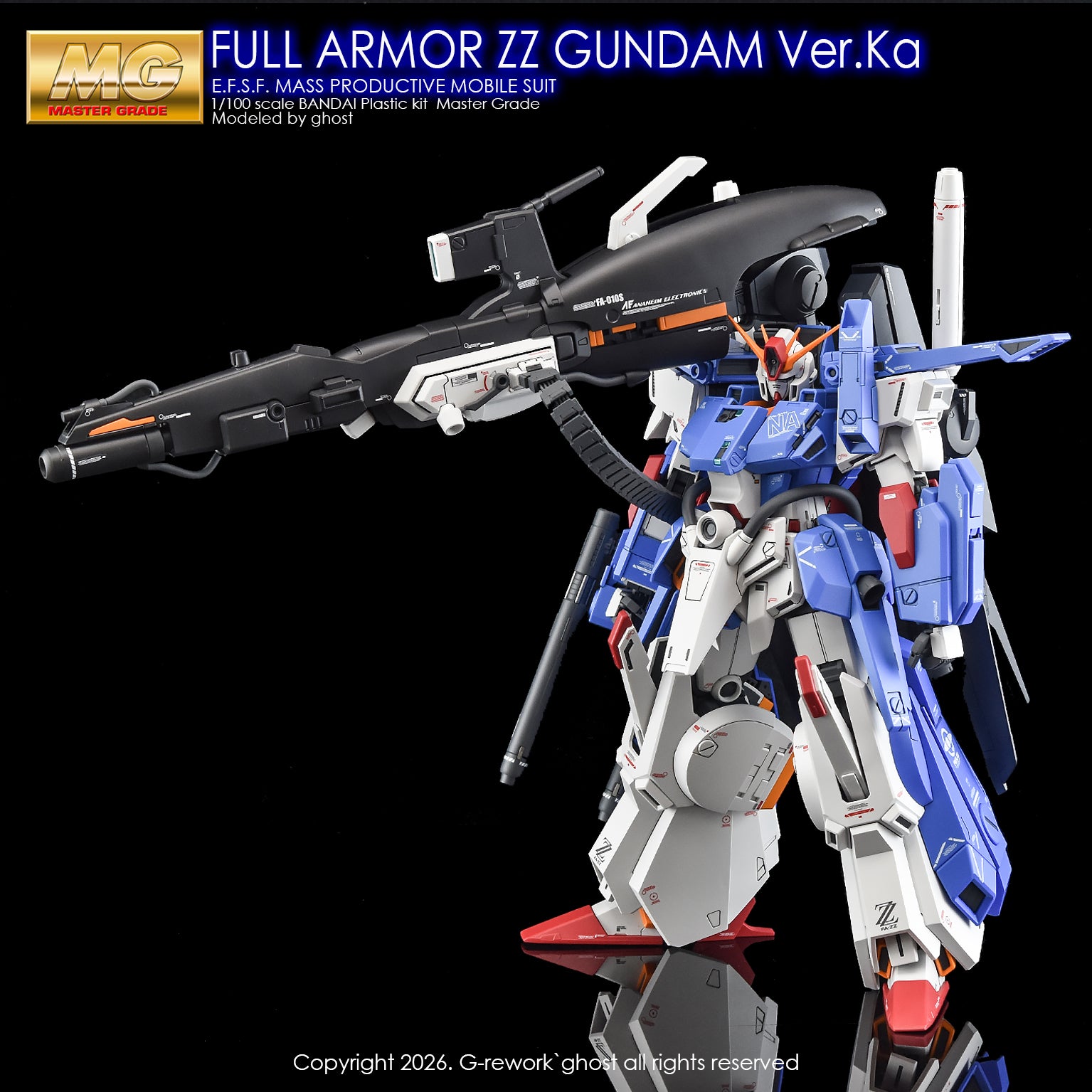 G-Rework Water Decal For MG Full Armor ZZ Ver. Ka