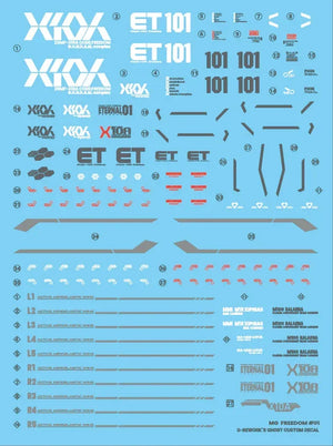 G-Rework Water Decal For MG Freedom - A-Z Toy Hobby