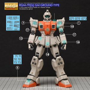 G-Rework Water Decal For MG GM Ground Type - A-Z Toy Hobby