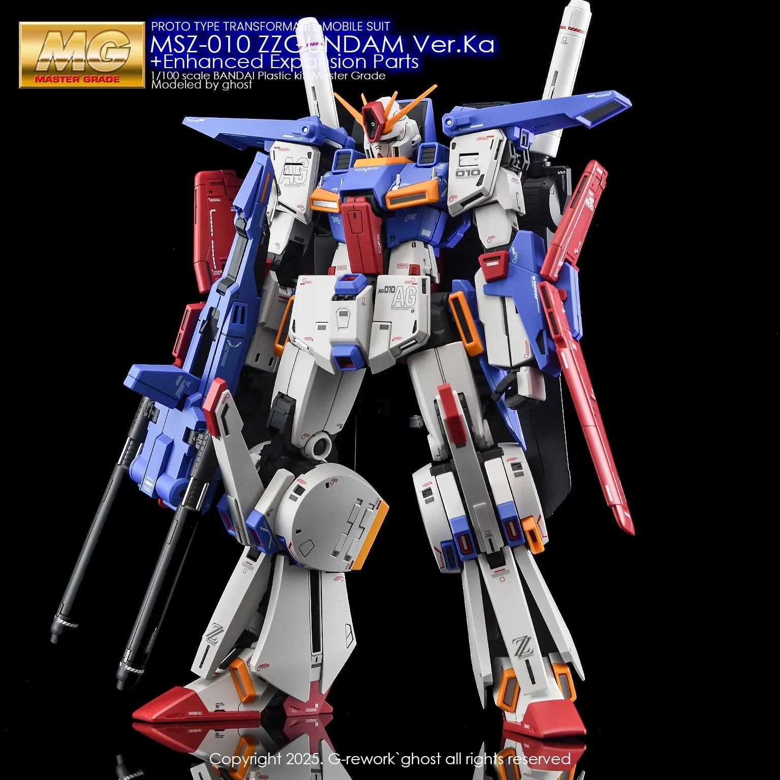 G-Rework Water Decal For MG ZZ Ver. Ka + Enhanced Expansion Parts - A-Z Toy Hobby