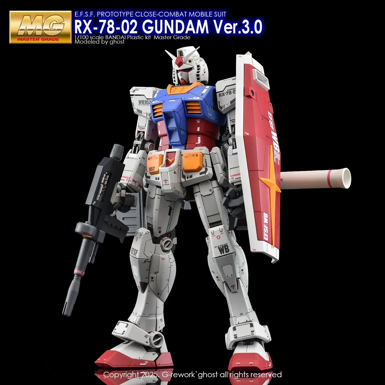 G-Rework Water Decal For MG RX-78-2 3.0 - A-Z Toy Hobby