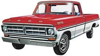 Moebius 1208 1971 Ford Ranger XLT Pickup 1/25 Model Kit - A-Z Toy Hobby