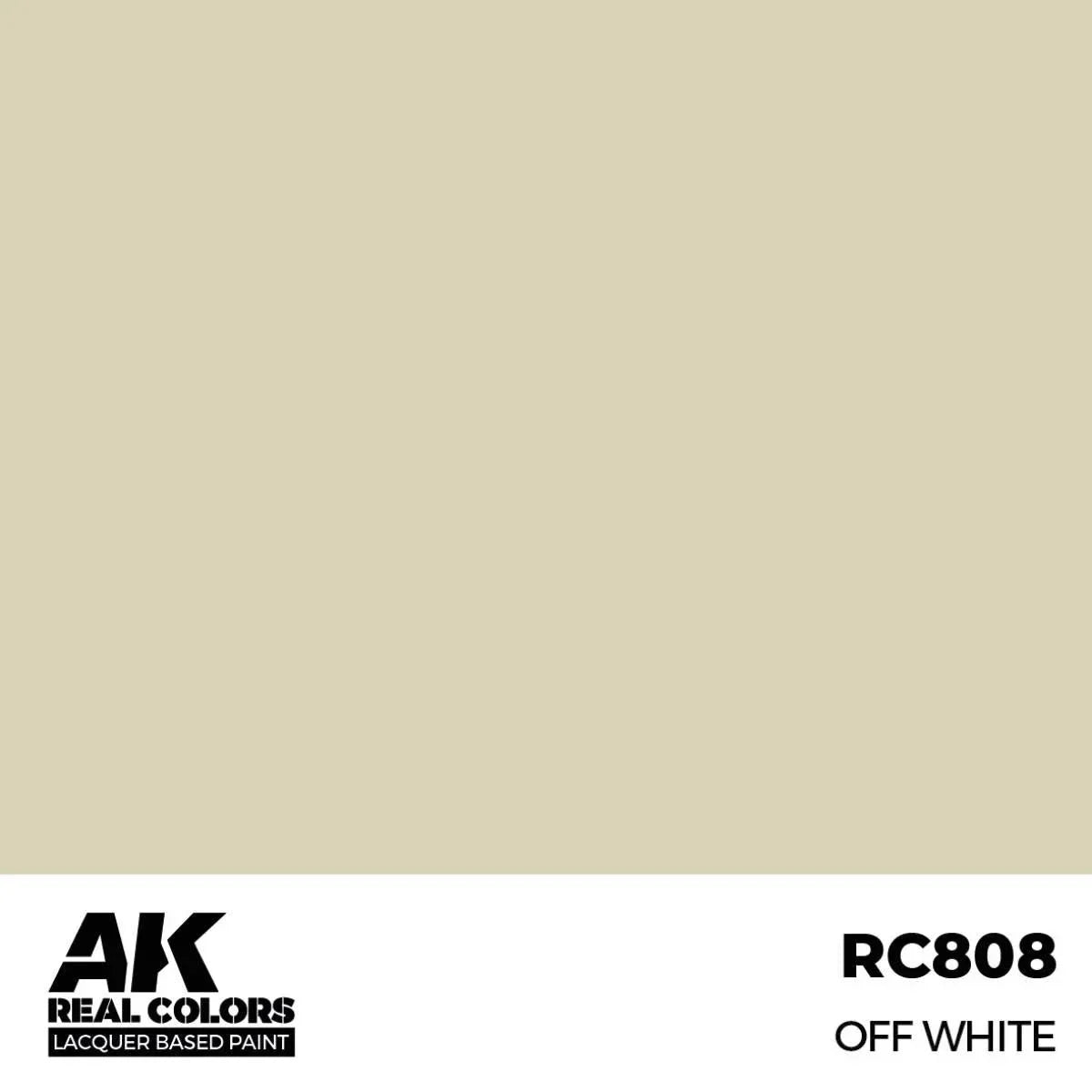 AK Interactive RC808 Real Colors Off White Paint 17ml - A-Z Toy Hobby