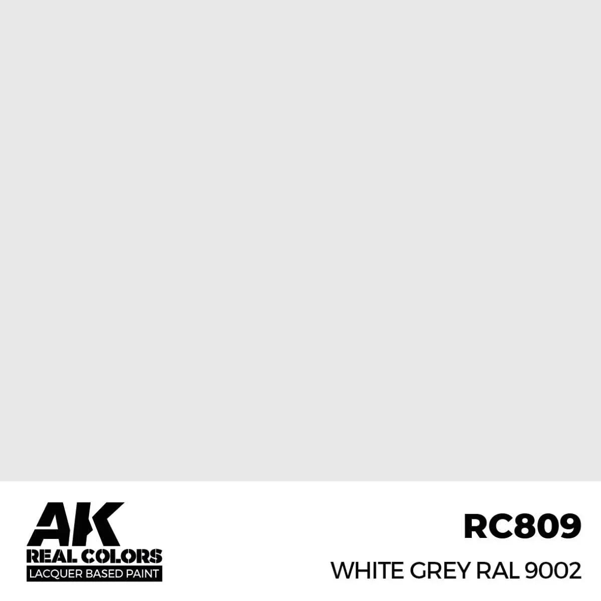 AK Interactive RC809 Real Colors White Gray RAL 9002 Paint 17ml - A-Z Toy Hobby