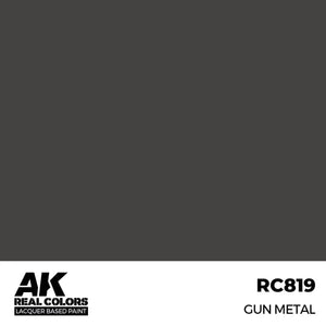 AK Interactive RC819 Real Colors Gun Metal Paint 17ml - A-Z Toy Hobby