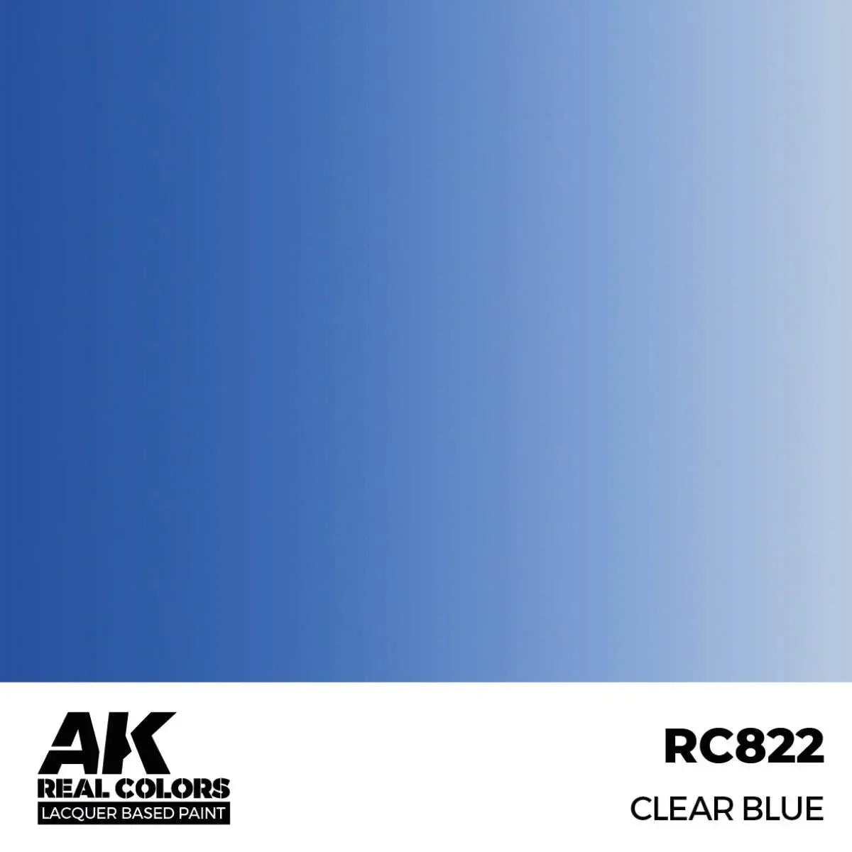 AK Interactive RC822 Real Colors Clear Blue Paint 17ml - A-Z Toy Hobby