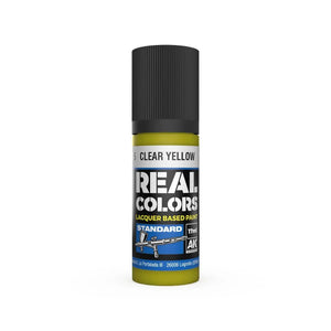 AK Interactive RC825 Real Colors Clear Yellow Paint 17ml - A-Z Toy Hobby